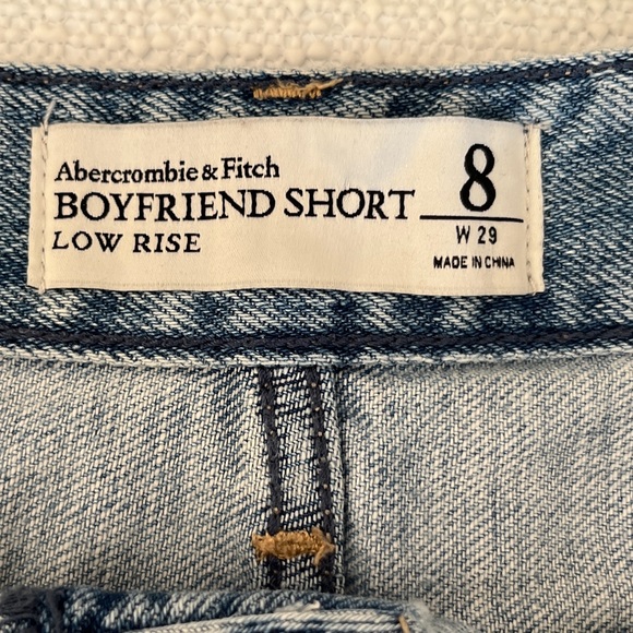 Abercrombie and Fitch Boyfriend Button Fly Cut Off Jean Shorts - Picture 6 of 12